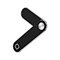 Miniatyrbilde 3 av 8: Bærbar telefonholder i aluminiumlegering, magnetisk, justerbar, sidemontert, klassisk svart