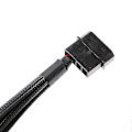 Miniatyrbillede 5 af 5: 4-pin Molex Han til 4x 3-pin/4-pin Pwm Han Sleeved Fan Forlænger Adapter Kabel