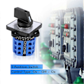 Miniatyrbillede 2 af 5: 3 Positioner Til-Fra-Til Omskifter Kontrol Rotary Cam Switch 20A