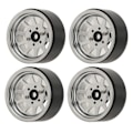 Miniatyrbild 4 av 8: 4PCS RC Hjulnav Set Zinklegering Stål Universal 1,9 Tum 10 Fälgar RC Crawler Bilhjulnav för Axial SCX10 II III Silver