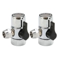 Miniatyrbilde 1 av 8: 3stk G3/8 Insink Kran Avledningsventil Treveis Universal Enkel installasjon Slange Avledningskran Adapter for akvarier