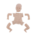 Miniatyrbild 2 av 8: Simulering Omålad Reborn Dockkit Vinyl Oavslutad Babydocka Gjutform Delar Set 17 Tum