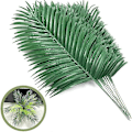 Miniatyrbilde 4 av 5: 18 stk. Kunstige palmeblader, falske planter for hawaiisk fest
