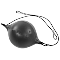 Miniatyrbillede 5 af 8: Oppustelig boksebold i PU-læder til Muay Thai Swivel Punch Bag til bokseøvelserSort