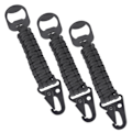 Miniatyrbillede 5 af 8: 3 stk. Multifunktionel Flaskeåbner Paracord Karabinhage Lanyard AntiSlip Udendørs Vedhæng