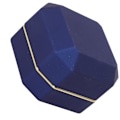 Miniatyrbillede 4 af 8: LED Lys Ring Box Smykke Display Gaveæske Smykke Opbevaringsæske til Forlovelse BryllupBlå