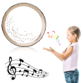Miniatyrbillede 6 af 6: Transparent Ahorn Wave Ocean Tromme - Musikinstrument Percussion