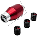 Miniatyrbilde 3 av 5: Metallkrom girspak for bilstylingtilbehør med 5-trinns manuell universaladapter