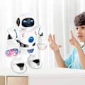 Miniatyrbilde 6 av 8: Dansende robotpuslespill pedagogisk elektrisk robotleketøy med LED-lys og musikk for barn