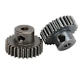 Miniatyrbild 2 av 8: 2PCS/Set RC Metallpinjong Motorväxel Set för HSP 94107 94111 94123 94170 1/10 RC Bil26T