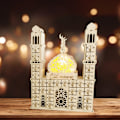 Pikkukuva 6 / 8: Ramadanin adventtikalenteri, puinen koriste, Eid Mubarak -laskentakalenterikoriste LED-valoilla