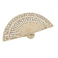 Miniatyrbilde 1 av 4: Sandaltrehåndvifte - Bryllupsgave og festdekorasjon (20,5 cm)