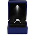 Miniatyrbild 2 av 5: Elegant Ringask med LED-belysning Smyckeskrin Förvaringslåda (Blå)