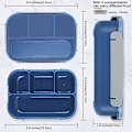 Pikkukuva 2 / 5: Bento-lounasrasia 4 osastolla - 1300ml, tarvikkeet mukana, sininen
