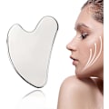Miniatyrbilde 1 av 5: Visage Rustfritt Stål 304, Gua Sha Kropp Hjerteformet Stein, Gua Sha Metall for å Redusere Poser Under Øynene, Oppstramme Ansiktet,