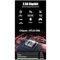 Miniatyrbillede 3 af 5: 2.5G PCI-E til RJ45 Gigabit Netværkskort RJ45 LAN Controller Adapter