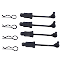 Miniatyrbilde 4 av 8: 4 STK Car Body Clip Holder Shell Fast spennelås for ARRMA for Senton 1/10 RC Car