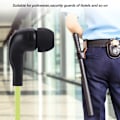 Pikkukuva 2 / 8: 2 väriä 2-nastainen kuuloke PTT Walkie Talkie kuulokkeet litteä kaapeli kuuloke mikrofoni kuulokkeet (vihreä)
