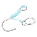 Miniatyrbillede 6 af 8: Dykning Enkelt Krog 316 Rustfrit Stål Anti-Tabt Rev Krog med Lanyard Glow in The Dark til Undervands Scuba Dykning Blå