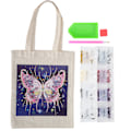 Miniatyrbild 1 av 8: Diamantmålning Väska Kit Canvas Väska Harts Rhinestones HandMade Återanvändbar Konst Handväska(BB012 )