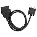 Miniatyrbild 7 av 8: 16-stifts OBD2 till RS232 DB9 bildiagnostisk gränssnittsadapter förlängningskabelkontakt