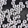 Miniatyrbild 2 av 2: 100 st DIY Distanspärlor Pläterade Distanspärlor Smyckestillverkning Distanspärlor Rhinestone Distanspärlor