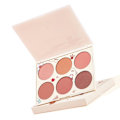 Miniatyrbillede 3 af 8: 6-farvet Blush Palette Dame Makeup Contour Highlight Matt Ansigts Blush Pudder Pigmenteret Kosmetik Gave 6 Farve Blush Palette