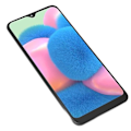Miniatyrbild 7 av 8: 6,4-tums LCD-skärm Digitizer-skärmersättning med ram Fingeravtryckssensor för Samsung Galaxy A30s A307 A307F A307G A307YN SM A307FN