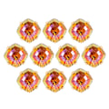 Miniatyrbillede 7 af 8: 10 stk. syklo diamant fed firkantet glas high top tøj tilbehør dekorationer K9 10mmFuchsia gylden