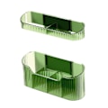 Miniatyrbillede 2 af 8: Paraplyholder til vægmontering, pladsbesparende paraplyopbevaring, afløbsstativ til hjemmet, grøn