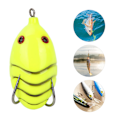Miniatyrbilde 6 av 8: Kunstig livaktig fiskeagn i silikon, froskeform, myke agn, fiskeutstyr (gul)