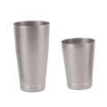Miniatyrbilde 8 av 8: 304 rustfritt stål cocktail shaker 2 seksjoner bartending mikser bar vin kopp shaker antikk finish med bunnkopp