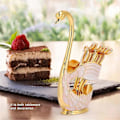 Miniatyrbild 4 av 5: Elegant Kaffe- och Dessertskedset i Svanstil A