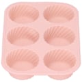 Pikkukuva 6 / 8: Silikoninen DIY-leivontamuotti Kakku Suklaavanukasmuotti Leivontatyökalu Tarvike (Tummanpunainen)