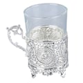 Miniatyrbild 5 av 8: Ölmugg i legerat glas Matal ölkopp Samlarmugg Dekorativ whiskymugg ​​Dricksmugg för fars dag julfödelsedag Silver (Q18149)