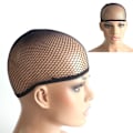 Pikkukuva 5 / 8: Peruukkilippikset Nylon Joustava Hengittävä Dome Mesh Net Peruukki Cap Cosplay Pukeutua Musta
