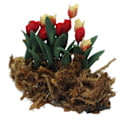 Miniatyrbilde 3 av 8: 1:12 DIY Simulering Dukkehus Blomster Miniatyr Dukkehus Mose Plen Hage Scene Dekorasjon