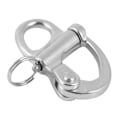 Miniatyrbillede 3 af 8: 12*52mm Rustfrit stål Fast Snap Sjackle Quick Release med Rund Ring