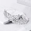 Miniatyrbillede 5 af 5: Krystal Rhinestone Krone Hårbånd - Elegant Brude Hårtilbehør til Bryllup, Galla, Fødselsdagsfest