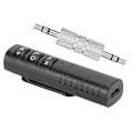 Miniatyrbilde 4 av 8: Lavalier Bluetooth 4.1 lydmottaker 3,5 mm AUX stereomusikk håndfri biladapter