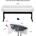 Miniatyrbild 2 av 5: Vattentätt transparent dammskydd för 88-tangenters tangentbord och digitalpianon