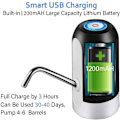 Miniatyrbilde 4 av 5: Bærbar Elektrisk Vannkjøler - USB-Lading, Automatisk Vannpumpe, 5 Gallons Vannflaskebryter