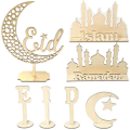 Pikkukuva 1 / 5: Muslim Eid puinen set – luova kodinsisustus- ja askartelulahja (4 osaa)