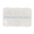 Miniatyrbillede 5 af 8: Nail Art Bead Home Salon Udsøgt DIY Metal Mini Negle Beads dekoration til Nail Artist Novice Sølv
