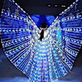 Miniatyrbild 1 av 4: LED-vingar för magdans - Flerfärgad glöd, perfekt för vuxna och barn Cosplay Vit