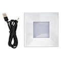 Miniatyrbild 1 av 8: LED Display Bas Sekventiell Belysning Sqaure Light Display Stand USB Laddning för glasfigurer Konstsmycken