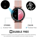 Pikkukuva 4 / 5: 3 kpl Yhteensopiva Samsung Galaxy Watch Active 2 40 / 44mm Suojakalvo, 3D Reunainen Näytönsuoja, Täysi Peitto, Naarmuuntumaton Kuplaton