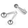 Miniatyrbilde 1 av 4: Måleskjeer i rustfritt stål - 10 deler: 1/8 ts, 1/4 ts, 1/3 ts, 1/2 ts, 3/4 ts, 1 ts, 1/2 ss - for tørre og flytende ingredienser