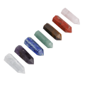 Miniatyrbilde 7 av 8: 7 stk Healing Wand Sett Portable Meditation Therapy Chakra Balancing Energy Stone Home Decoration Gift