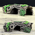 Miniatyrbilde 2 av 5: Akvariumdekorasjoner Små og Medium Fisketankdekorasjon Kunstig Hul Trestubbe Resin Ornament for Reptilskjul eller Bettafisk Svømmehabi